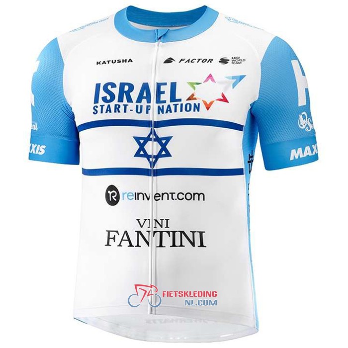 Israel Cycling Academy Fietsshirt Met Korte Mouwen 2020 en Korte Koersbroek Campione Israele